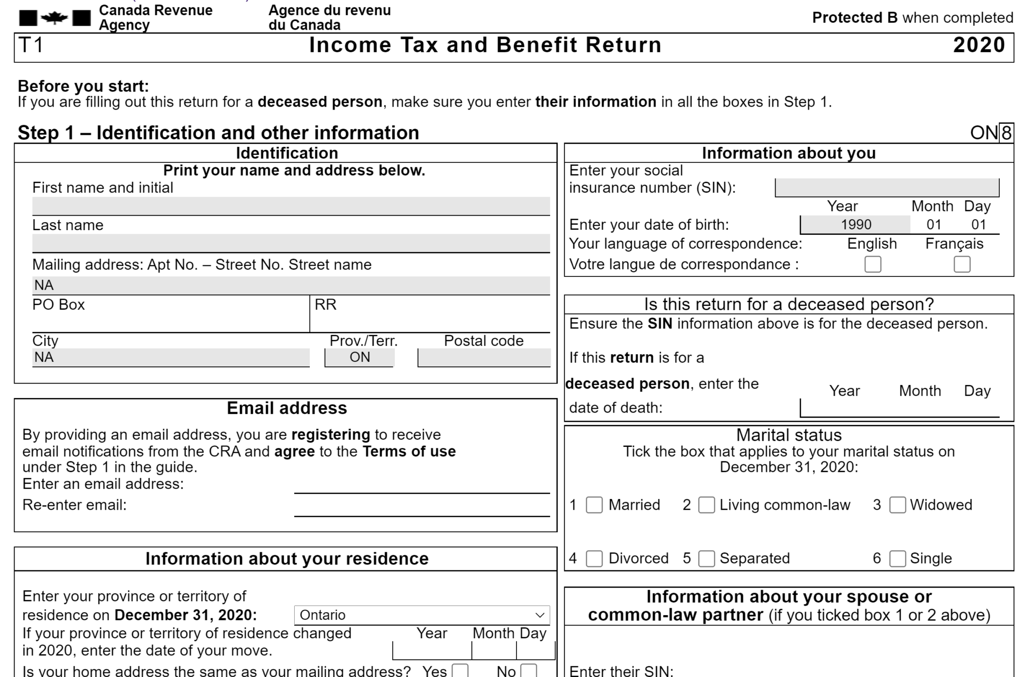 What is a T1 General Tax Form? Canada Buzz